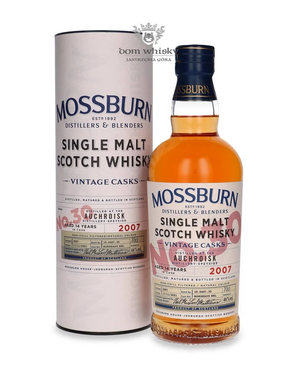 Mossburn 14 YO Auchroisk (D.2007, B.2021) Mossburn Vintage Cask No. 30