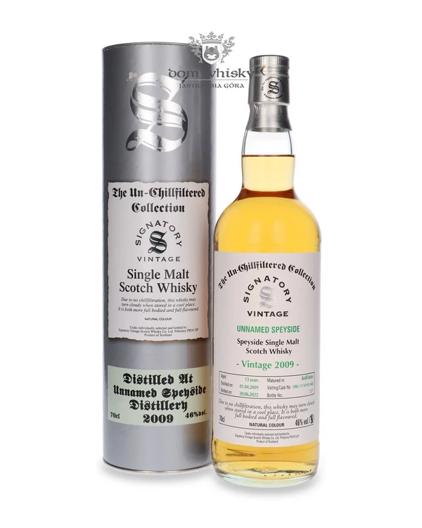 Signatory Vintage 13 YO Unnamed Speyside ( D.2009, B.2022) Signatory Vintage
