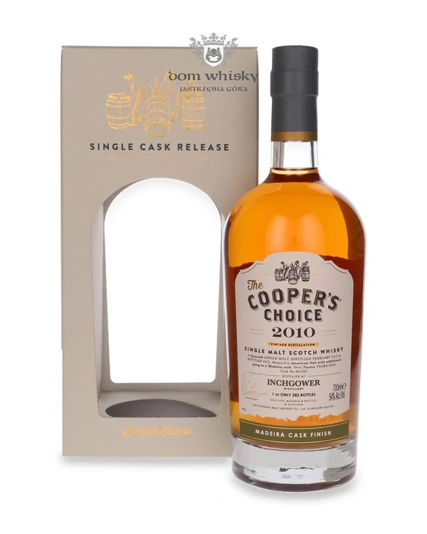 The Vintage Malt Whisky Co. 12 YO Inchgower (D.2010, B.2022) Madeira Cask Finish, The Cooper’s Choice