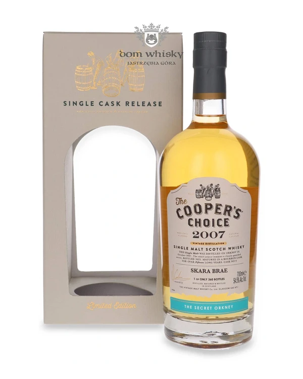 The Vintage Malt Whisky Co. 15 YO Skara Brae (D.2007, B.2022) The Secret Orkney, The Cooper’s Choice