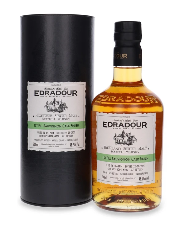 Edradour 10 YO (D.2014, B.2025) 1st Fill Sauvignon Cask Finish
