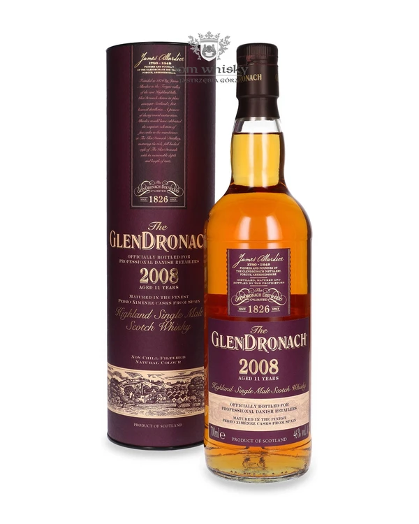 Glendronach 11 YO 2008, PX Cask (Bottled For The Danish Market) Bez Opakowania