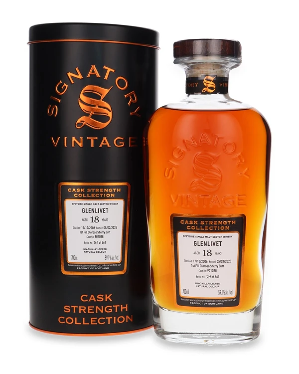 Signatory Vintage 19 YO Glenlivet (D.2006, B.2025) Signatory Vintage
