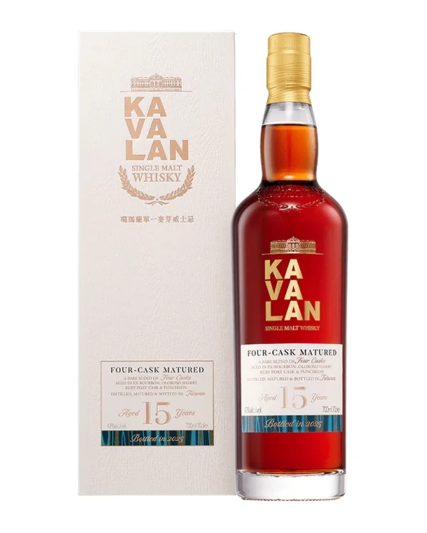 Kavalan 15 YO Bottled In 2025 Four Cask Matured