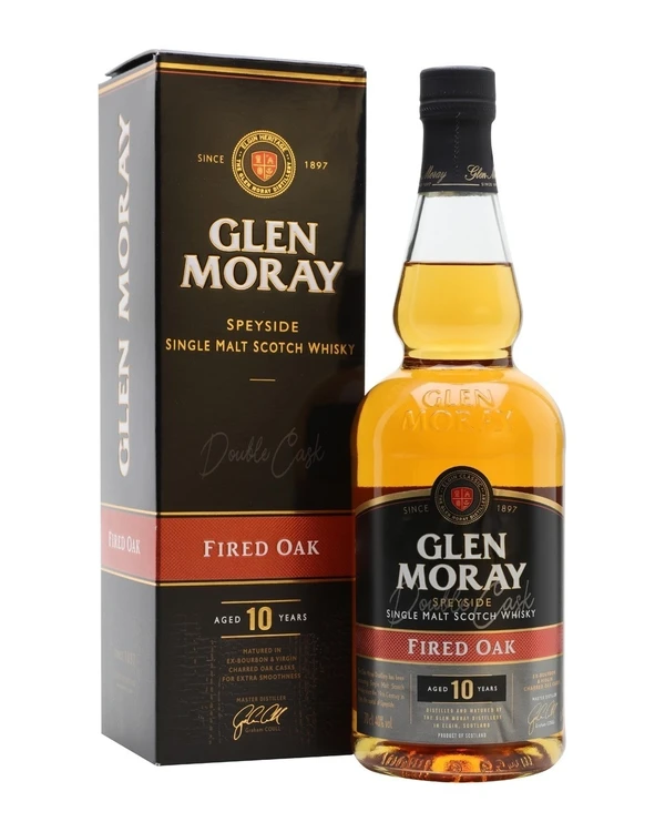 Glen Moray 10 YO Fired Oak Single Malt Scotch Whisky