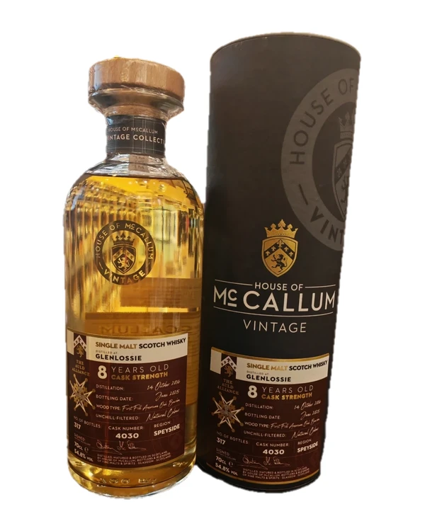 Mc Callum Glenlossie 8 YO Cask Strength