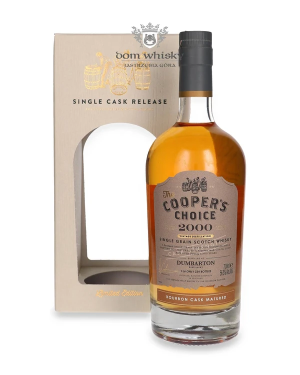 Dumbarton 20-Letni (D.2000, B.2021) Bourbon Cask Finish, The Cooper’s Choice